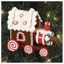 Enfeite Pendente Para Árvore De Natal Trem Iluminado 9cm