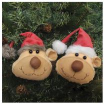 Enfeite Pendente Para Árvore De Natal Ursinho 15cm 12 Unidades