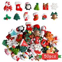 Enfeite pendurado Kalolary Santa Snowman Tree Bells 50 unidades Enfeite pendurado Kalolary Santa Snowman Tree Bells 50 unidades