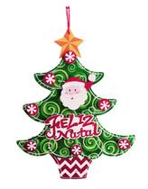 Enfeite Pendurar Feliz Natal Papai Noel Árvore de Natal 43cm Enfeite Pendurar Feliz Natal Papai Noel Árvore de Natal 43cm