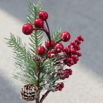 Enfeite Picks Natalino Com Cereja E Pinha Enfeite Picks Natalino Com Cereja E Pinha