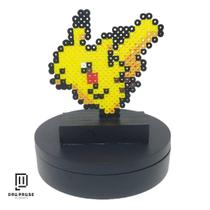 Enfeite Pokemón Pikachu - Séries de Anime - Peça em Pixel Art - Decoração criativa