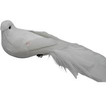 Enfeite Pomba Branca c/ Plumas - 12 CM- Magizi Enfeite Pomba Branca c/ Plumas - 12 CM- Magizi