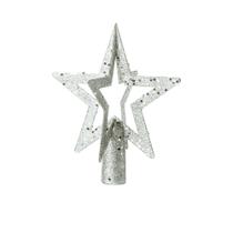 Enfeite Ponteira de Estrela Vazada para Árvore de Natal 20cm Decoração