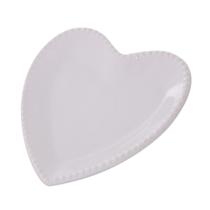 Enfeite porta joias coracao de porcelana branco 16x14,5x2cm - WINCY Enfeite porta joias coracao de porcelana branco 16x14,5x2cm - WINCY