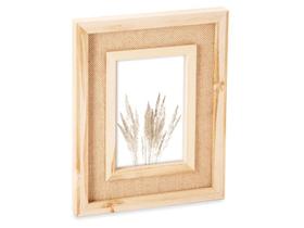 Enfeite Porta Retrato Memory Board 10x15 Parede Vertical Horizontal Mesa Família MDF Com Rattan Sala