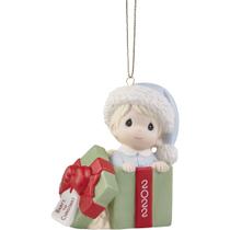 Enfeite Precious Moments Baby First Christmas 2022 Boy Enfeite Precious Moments Baby First Christmas 2022 Boy