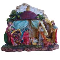 Enfeite Presépio Natalino Templo 21x7x16cm Peça de Resina- Wincy. Enfeite Presépio Natalino Templo 21x7x16cm Peça de Resina- Wincy.