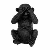 Enfeite Preto Macaco Cego 9 Cm Enfeite Preto Macaco Cego 9 Cm