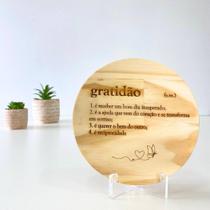 Enfeite Quadro Gratidão Decoração de Pinos Objetos de Decoração Para sala