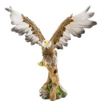 Enfeite Rack Águia Asas Abertas Dourada Brilhante - 22.5cm Enfeite Rack Águia Asas Abertas Dourada Brilhante - 22.5cm