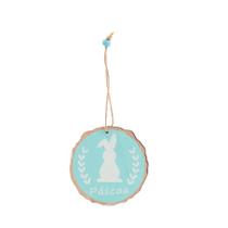 Enfeite Redondo para Pendurar Silhueta de Coelho - Páscoa - 1 unidade - Cromus - Rizzo