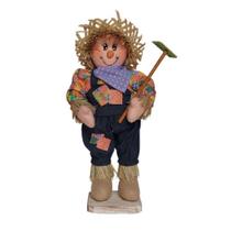 Enfeite São João Boneco Espantalho 50cm Em Palha e Tecido Enfeite São João Boneco Espantalho 50cm Em Palha e Tecido
