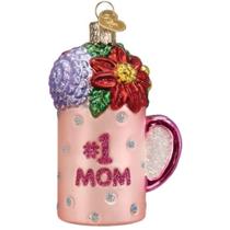 Enfeite suspenso, caneca rosa de Natal da melhor mãe do Velho Mundo Enfeite suspenso, caneca rosa de Natal da melhor mãe do Velho Mundo