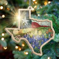 Enfeite suspenso FLAGWIX Texas Suncatcher, presente de Natal