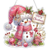 Enfeite suspenso JJFox Diamond Art Snowman Christmas DIY Enfeite suspenso JJFox Diamond Art Snowman Christmas DIY
