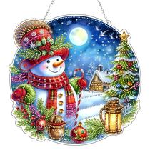 Enfeite suspenso JJFox DIY 5D Diamond Art Christmas Snowman Enfeite suspenso JJFox DIY 5D Diamond Art Christmas Snowman