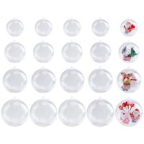 Enfeite Suspenso LYLYFAN 20 Unidades Bolas Transparentes Recheáveis 5-8cm Enfeite Suspenso LYLYFAN 20 Unidades Bolas Transparentes Recheáveis 5-8cm