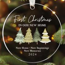 Enfeite suspenso TEEBIM New Home First Christmas 2024 9cm