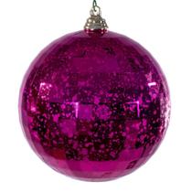 Enfeite suspenso Vickerman 10 cm Fuchsia Mercury 6 unidades Enfeite suspenso Vickerman 10 cm Fuchsia Mercury 6 unidades