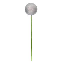 Enfeite suspenso Vickerman 10 cm x 46 cm Silver Glitter Stick Enfeite suspenso Vickerman 10 cm x 46 cm Silver Glitter Stick