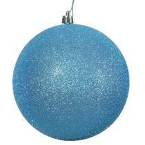 Enfeite suspenso Vickerman 30 cm Turquesa Glitter Ball Enfeite suspenso Vickerman 30 cm Turquesa Glitter Ball