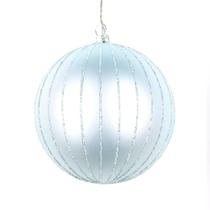 Enfeite suspenso Vickerman 4" Frosty Mint Glitter Ball 4 peças Enfeite suspenso Vickerman 4" Frosty Mint Glitter Ball 4 peças