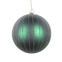 Enfeite suspenso Vickerman 4" Green Matte Glitter 4 unidades Enfeite suspenso Vickerman 4" Green Matte Glitter 4 unidades