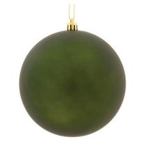 Enfeite suspenso Vickerman 7,5 cm, verde musgo fosco, 32 peças