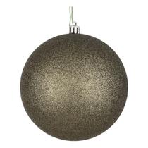 Enfeite suspenso Vickerman, bola de glitter de 15 cm, conjunto de 4 Enfeite suspenso Vickerman, bola de glitter de 15 cm, conjunto de 4