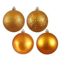 Enfeite suspenso Vickerman, conjunto de 12 bolas de plástico de 10 cm Enfeite suspenso Vickerman, conjunto de 12 bolas de plástico de 10 cm