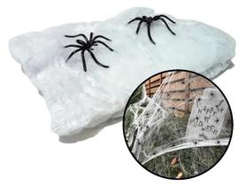 Enfeite Teia Aranha Artificial Decoração Halloween Branca - Dhs Shop