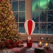 Enfeite Telescópico Papai Noel Balão Natalino Luxo 1,1m Enfeite Telescópico Papai Noel Balão Natalino Luxo 1,1m