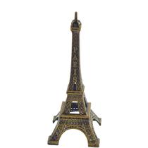 Enfeite Torre Eiffel de Metal 11,5 cm Ouro Velho