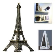 Enfeite torre eiffel estatua paris metal decoracao miniatura