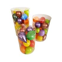 Enfeite Trio Cilindro Transparente Acrílico Luxo Festa Enfeite Trio Cilindro Transparente Acrílico Luxo Festa