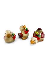 Enfeite Trio Pato Bebê Filhote Cerâmica Decoração Casa Sala Enfeite Trio Pato Bebê Filhote Cerâmica Decoração Casa Sala