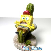 Enfeite turma bob esponja bob cactus 5,5cm ( sbr51 )