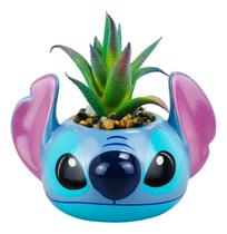 Enfeite Vaso Vasinho Decorativo Porcelana Stitch 13cm