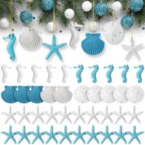 Enfeites Chilaral Christmas Resin Starfish 40 unidades para árvore de Natal