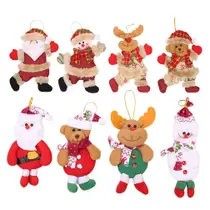 Enfeites de árvore de Natal, bonecos pendurados de pelúcia TOYMYTOY x8 Enfeites de árvore de Natal, bonecos pendurados de pelúcia TOYMYTOY x8