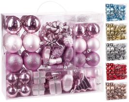 Enfeites de árvore de Natal BRUBAKER 77 peças à prova de estilhaçamento