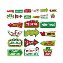 Enfeites De Árvore De Natal Monstro Verde 24 Peças Decorações DIY Para Feriados Enfeites De Árvore De Natal Monstro Verde 24 Peças Decorações DIY Para Feriados