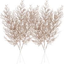 Enfeites de Árvore de Natal Sea Team - Galho de Pinho com Glitter (14cm)