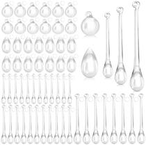 Enfeites de árvore de Natal Vercraft Clear Acrylic 100 unidades Enfeites de árvore de Natal Vercraft Clear Acrylic 100 unidades