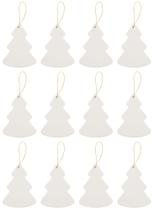 Enfeites de árvore de porcelana Creative Hobbies, 7,6 x 10 cm, pacote 12