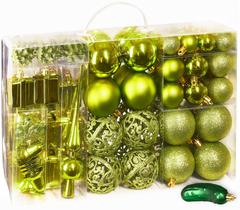Enfeites de bola de Natal BRUBAKER, pacote 101, à prova de estilhaçamento Enfeites de bola de Natal BRUBAKER, pacote 101, à prova de estilhaçamento