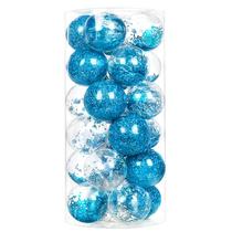 Enfeites de bola de Natal Luxtea Shatterproof 30 ct (50 mm, azul) Enfeites de bola de Natal Luxtea Shatterproof 30 ct (50 mm, azul)