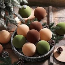 Enfeites de bola de Natal PullCrease Velvet 10 cm 12 unidades Enfeites de bola de Natal PullCrease Velvet 10 cm 12 unidades