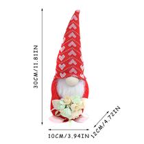 Enfeites de Dia dos Namorados Decoração de Boneca Sem Rosto Luzes Rudolph Anão Gnome Enfeites de pelúcia Presentes dos Namorados Enfeites de boneca